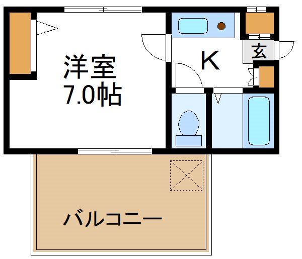 横山コーポ 間取り図