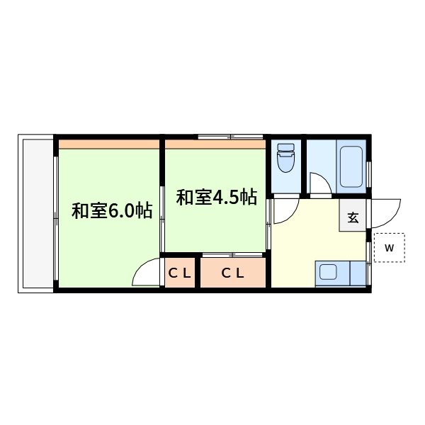 シティハイムコスモス 間取り図