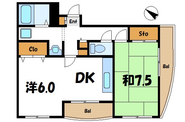 三愛西一之江マンション    間取り