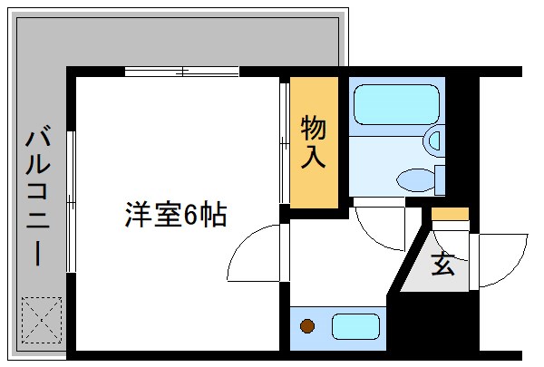 服部ハイツ 305号室 間取り