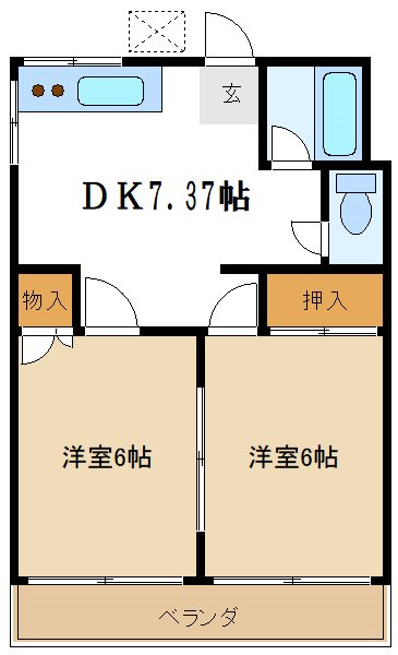 大久保コーポ 間取り