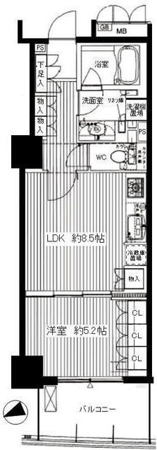 マークスタワー  間取り図