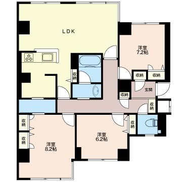 グリーンホームズ１ 間取り図