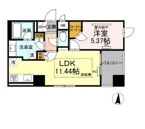 ロイジェントパークス錦糸町 間取り図