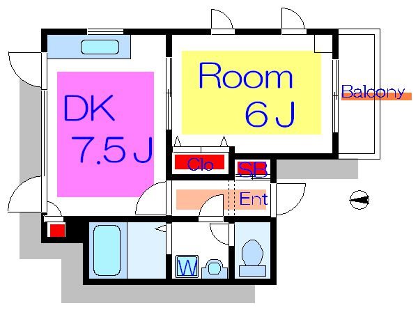 フレールかもん 間取り図