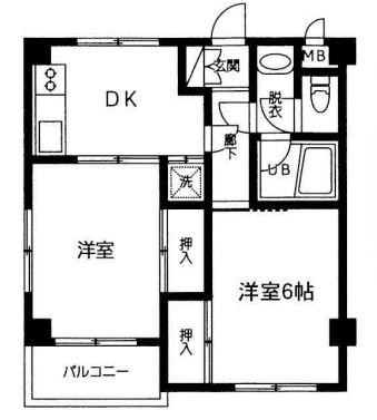 大貫マンション  間取り