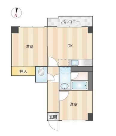 ニューガイアリルーム中葛西No.75 間取り図