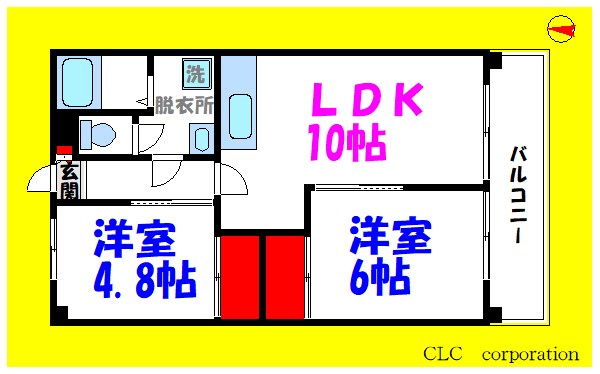 中葛西ハイツ 間取り図