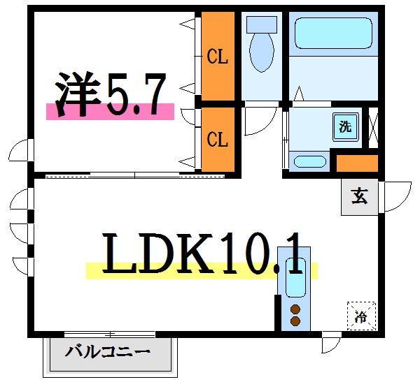 LEESAS西小岩 間取り