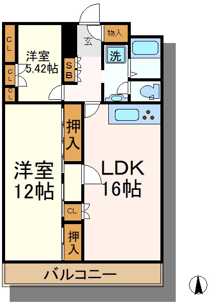 五反野住宅 間取り図