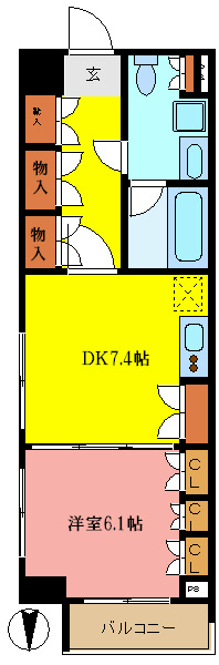 パークアクシス東陽町 間取り図