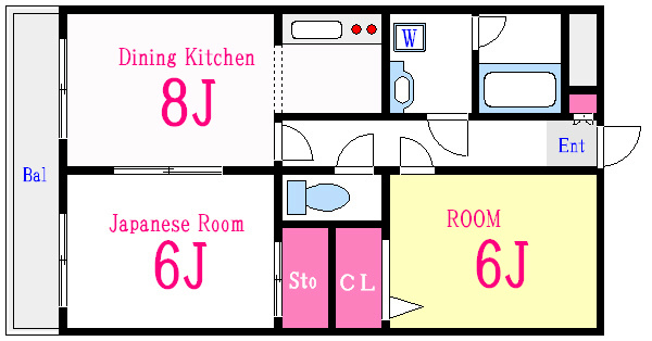 イレブンアール（１１Ｒ） 間取り図