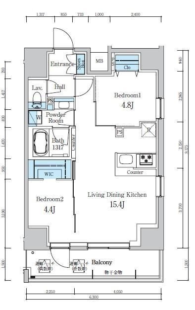 デュオフラッツ葛西 間取り図