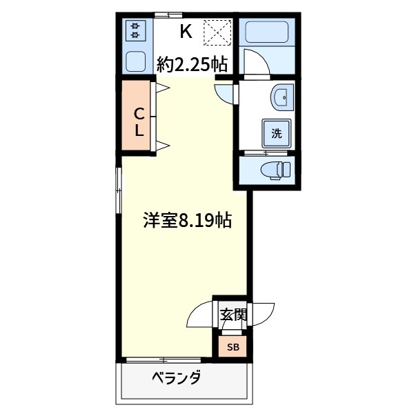 Merveilleux（メルヴェイユ） 302号室 間取り