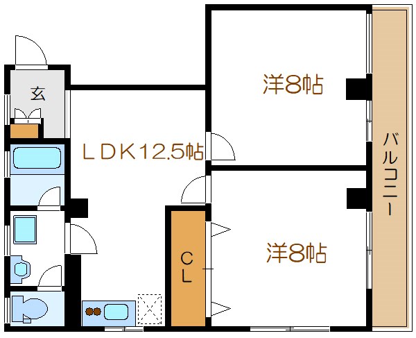 シャルム沢井 間取り図