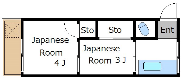 鞠子荘 間取り図