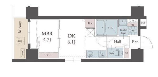 ラグゼナ町屋  間取り図