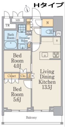 クレストコート町屋 間取り図