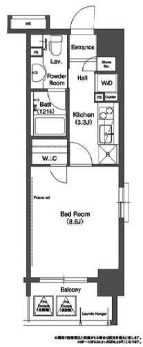 コンフォリア浅草松が谷   間取り図