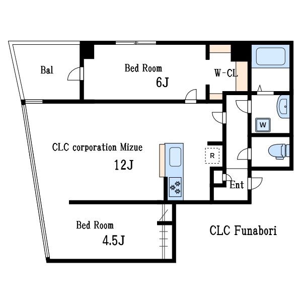 Residence新川橋 201号室 間取り