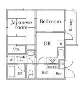 ユーコート住吉 間取り図