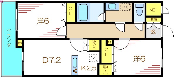 パルクヴェール 間取り図