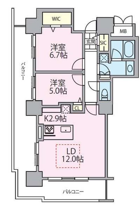 ロイヤルパークスタワー南千住 間取り図