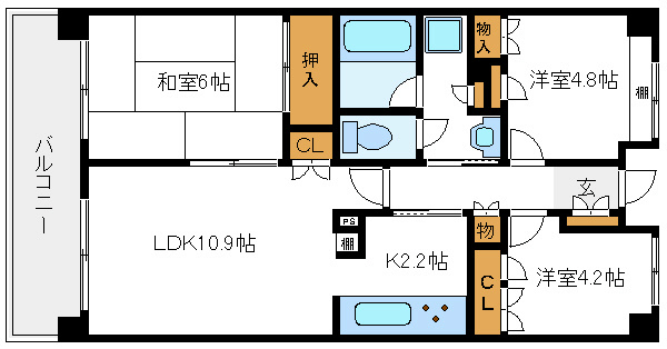 コーストヴィラ葛西臨海公園   間取り図