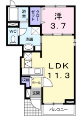 メイプル東砂Ａ  間取り図