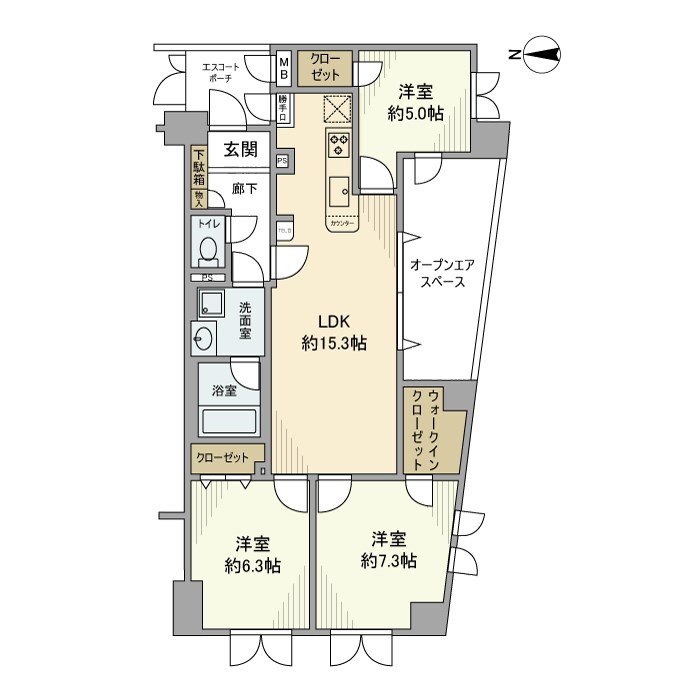 グランシティ葛西Ⅱ 間取り図