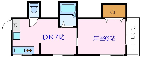 かのこ荘 間取り図