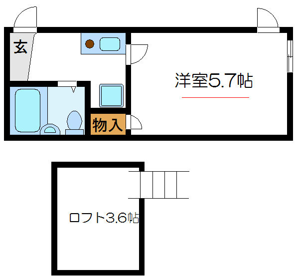 シャンテ立花Ⅱ 間取り図