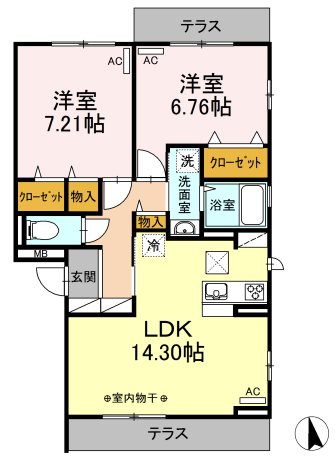 ウェントゥス/アネモス　アネモス 間取り図