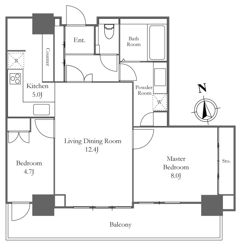 リエトコート　アルクスタワー 間取り