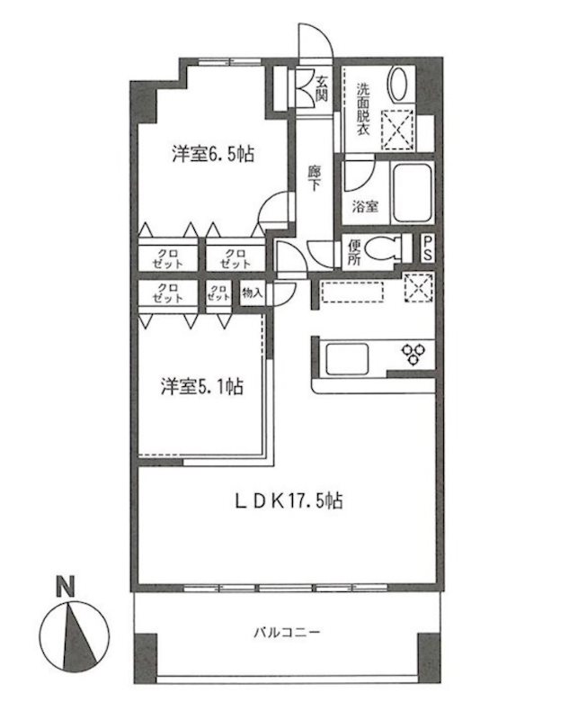 ロングエイトⅢ  間取り図