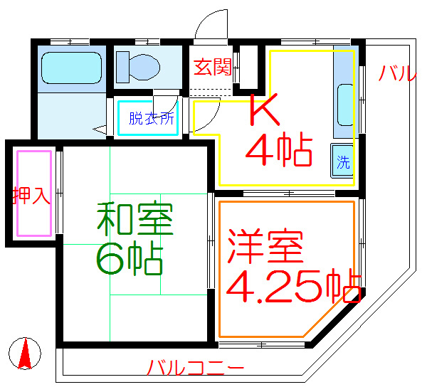 スズキマンション  間取り