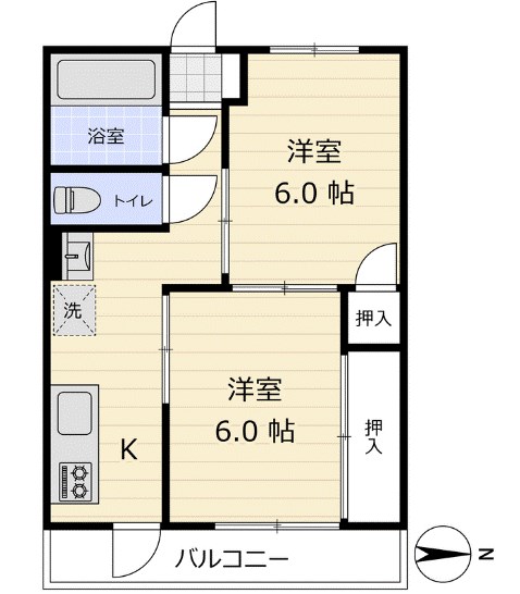 島村マンション 間取り図