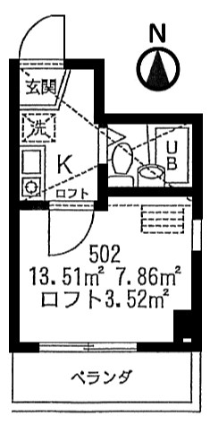 シャンテ亀戸天神橋   間取り図