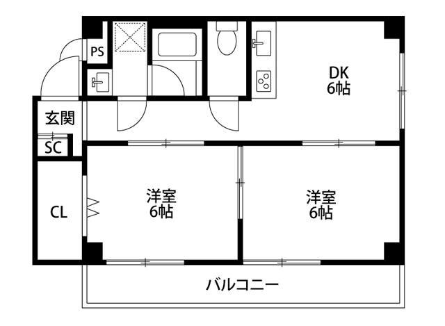 大江戸ハイツ東陽町 間取り図