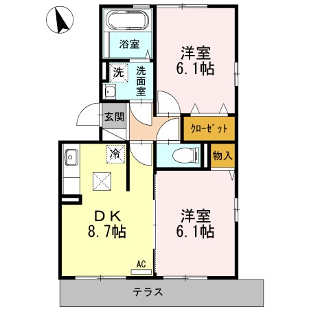 シャルマン西新井　Ⅰ 間取り図