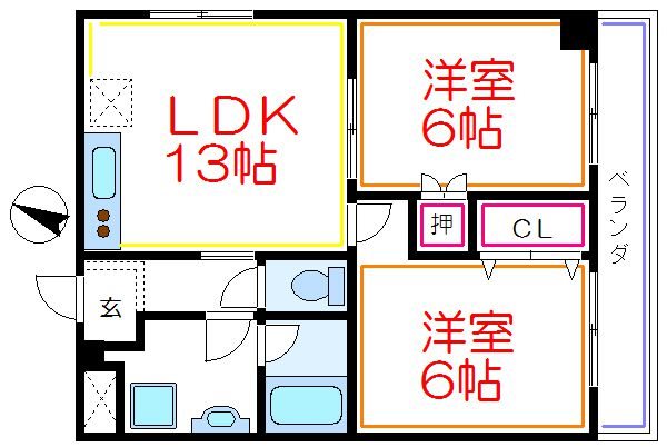 カーサエスぺランサ 間取り図