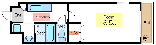 メトロサイド木場  間取り図