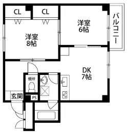 大江戸ハイツ東陽町 間取り図