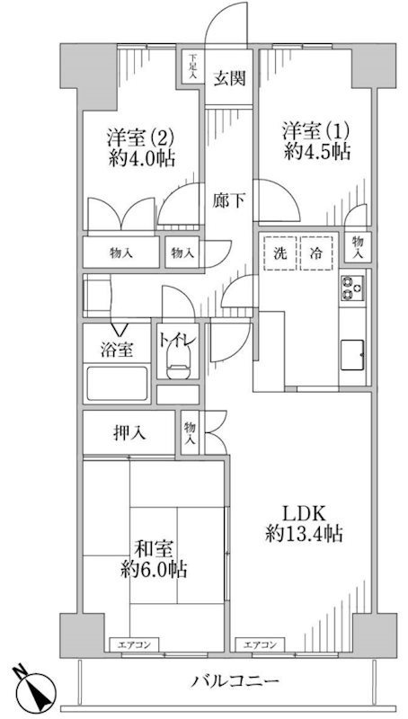 ファミール西葛西 間取り図