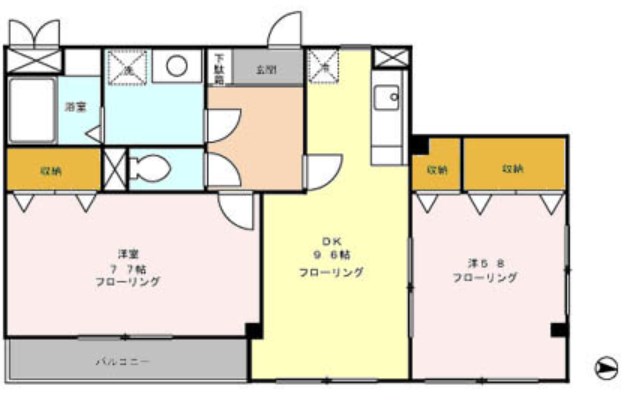 ドゥエル扇橋 間取り図