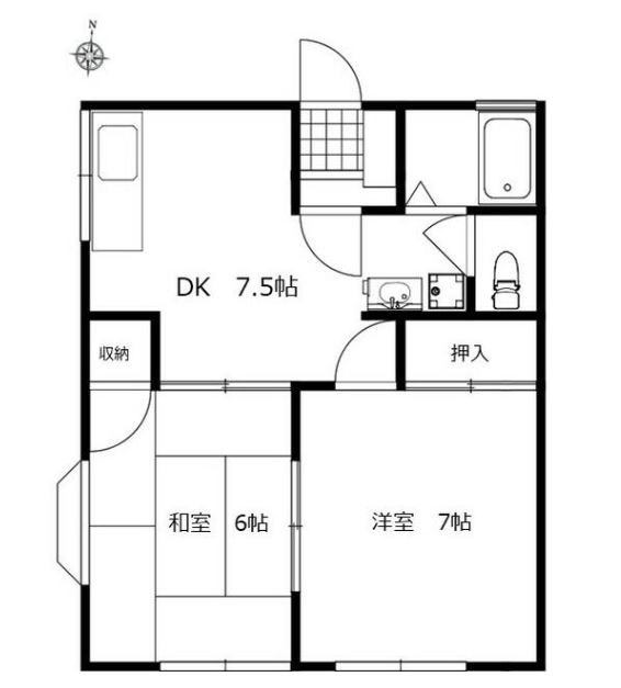 エンゼル恩田荘 間取り図