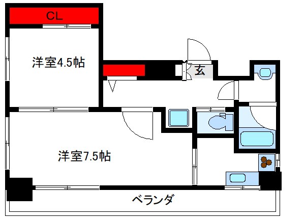 プリンセスハイツ東日暮里 間取り図