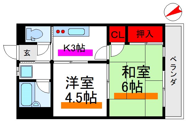 グレイスヤマダ    間取り