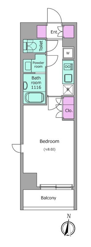 ドゥーエ日暮里 間取り図