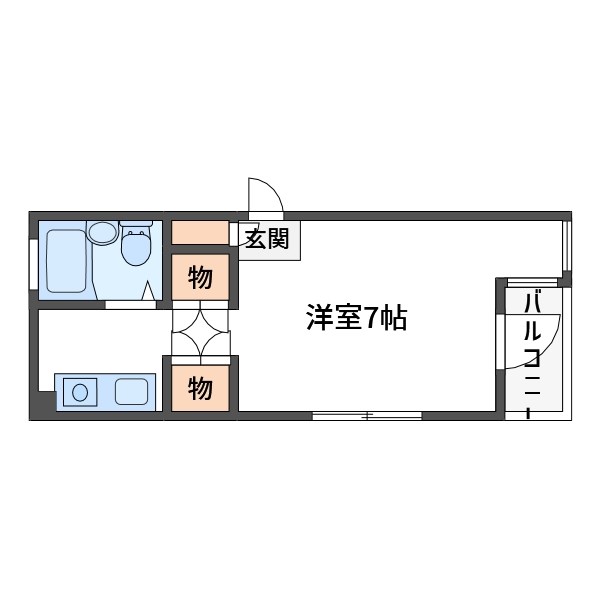 弥生コーポシエスタ  間取り図